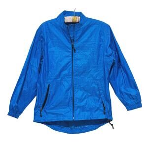 Sun Mountain Lightweight Windbreaker Jacket Medium Blue Hiking Gorpcore Outdoor